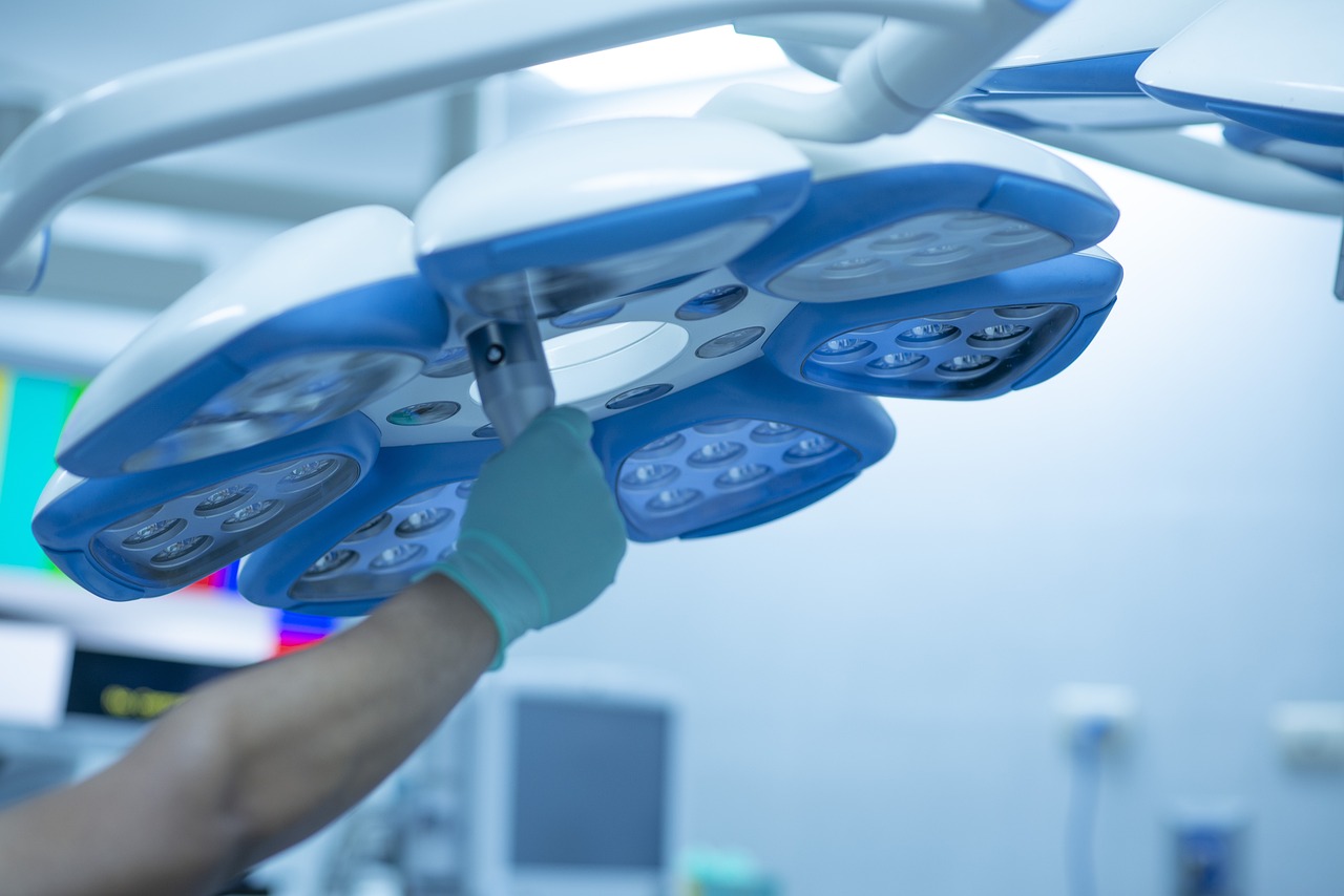 hand, lamp operating room, surgery