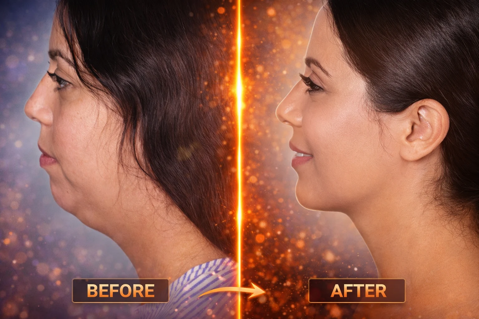 Transformação feminina de Mentoplastia cirurgia Recuperação