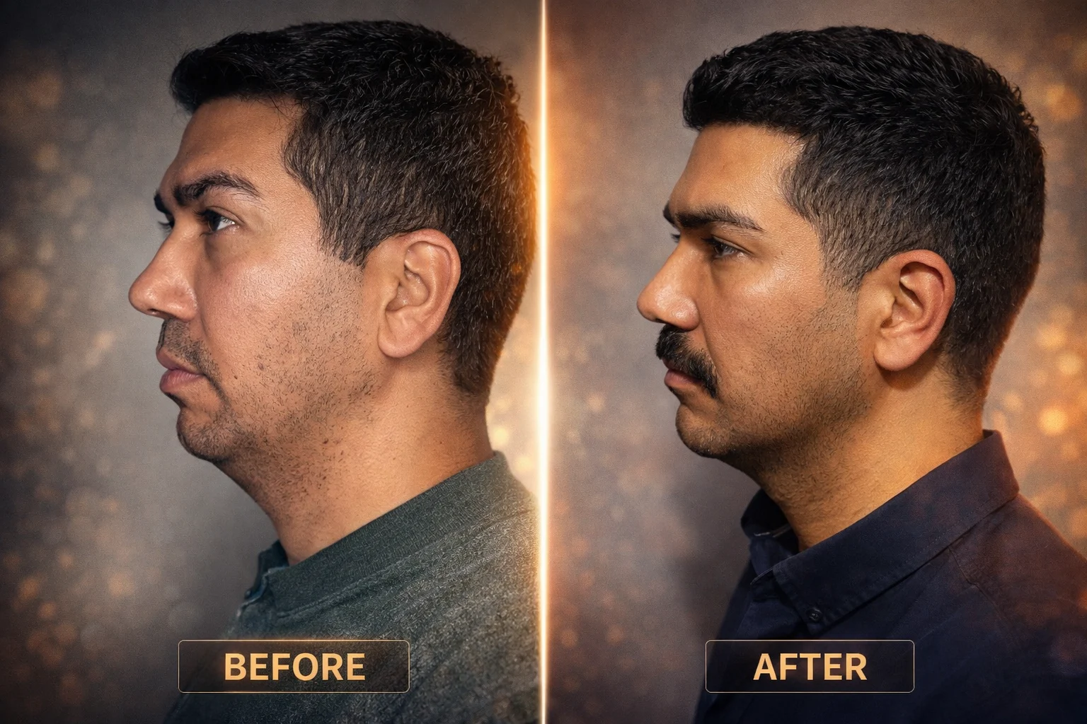 Rhinoplasty on a Black nose: Before and After